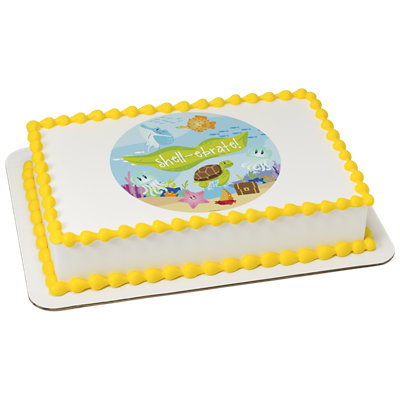 Shell Ebrate Summer Image Photo Cake - Image 1