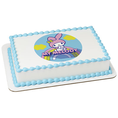 Hello Kitty My Melody Image Photo Cake - Image 1