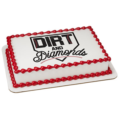 Dirt And Diamonds Image Photo Cake - Image 1