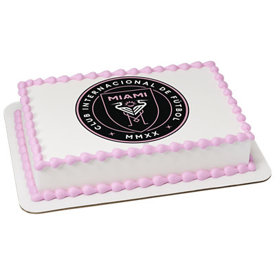 MLS Inter Miami CF Image Photo Cake - Image 1