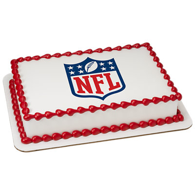 NFL Shield Image Photo Cake - Image 1