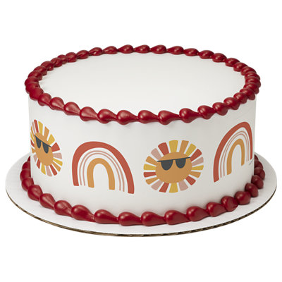 Sunshine Strip Photo Cake - Image 1