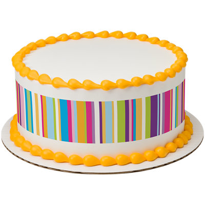 Happy Variety Stripes Cake - Image 1