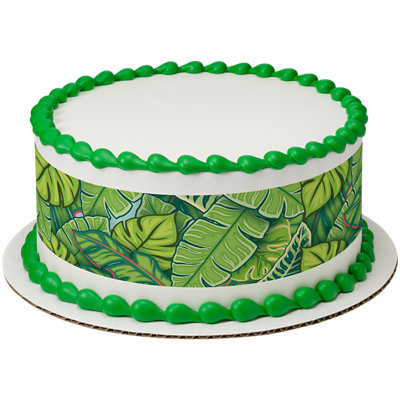 Polynesian Flair Strip Photo Cake - Image 1