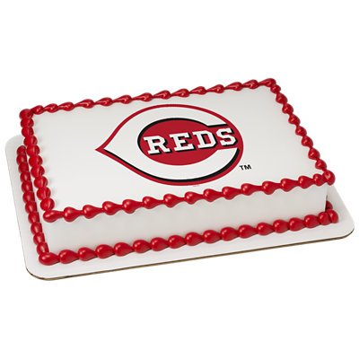 MLB® Cincinnati Reds Image Photo Cake - Image 1