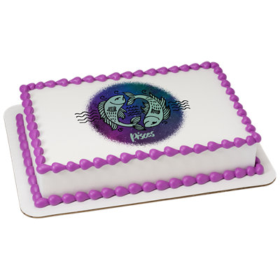 Pisces Image Photo Cake - Image 1