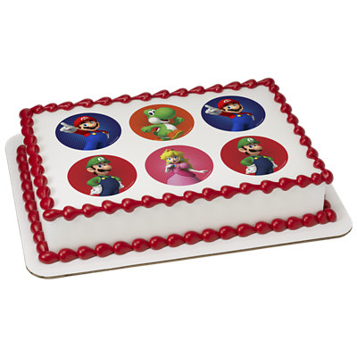 Sumr Power Play 3" Rounds Image Photo Cake - Image 1