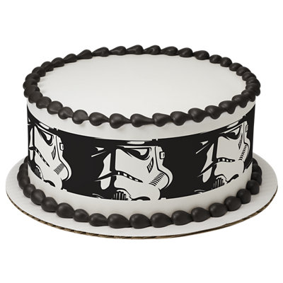 STAR WARS™ Darth & Stormtrooper Strip Photo Cake - Image 1