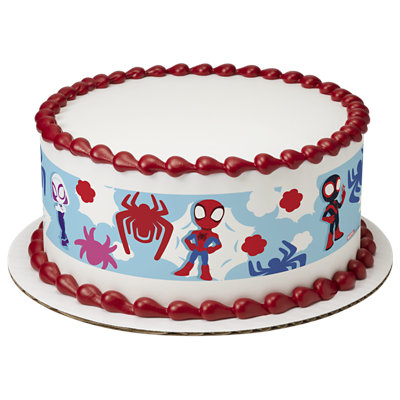 MARVEL Spidey And His Amazing Friends Strip Photo Cake - Image 1