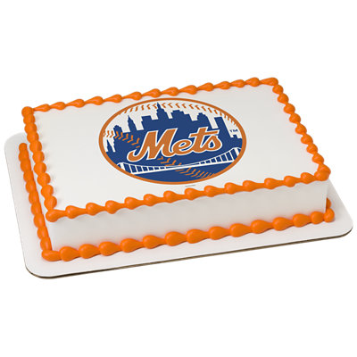 MLB® New York Mets Image Photo Cake - Image 1