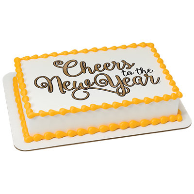 Cheers To The New Year! Image Photo Cake - Image 1