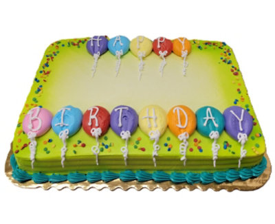 Happy Birthday Balloons Sheet Cake - Image 1
