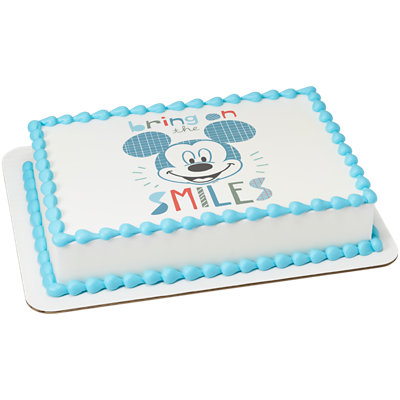 Mickey Baby Mickey Image Photo Cake - Image 1