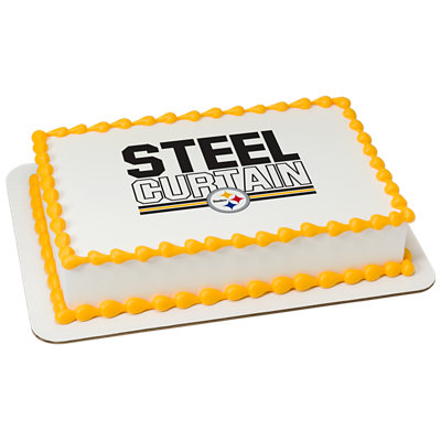 NFL Pittsburgh Steelers Steel C Image Photo Cake - Image 1