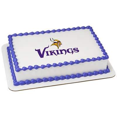 NFL Minnesota Vikings Image Photo Cake - Image 1