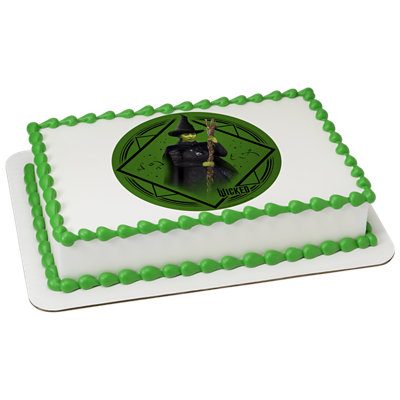 Wicked Elphaba Image Photo Cake - Image 1