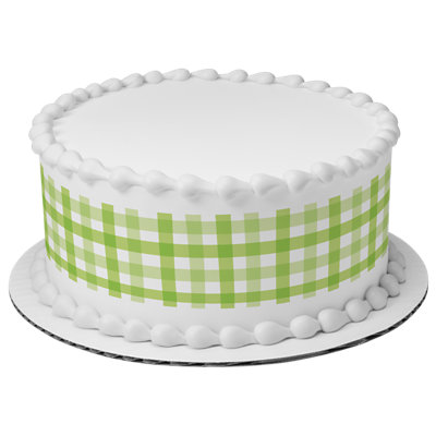 Green Gingham Cake - Image 1