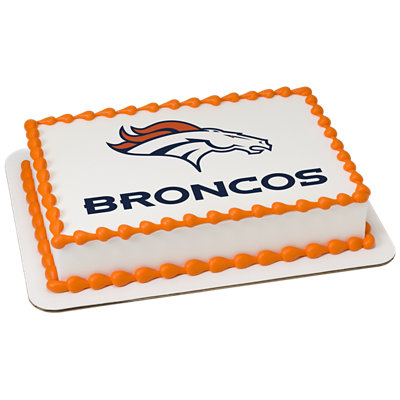 NFL Denver Broncos Image Photo Cake - Image 1