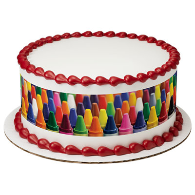 Crayons Strip Photo Cake - Image 1