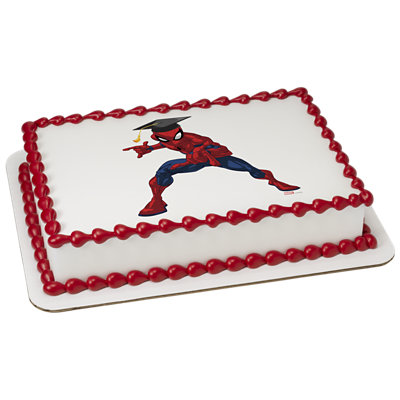 MARVEL's Spider Man® Graduation Image Photo Cake - Image 1