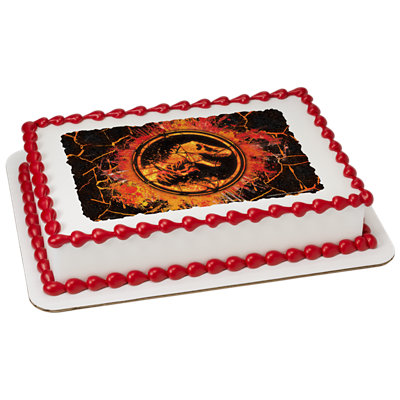 Jurassic World 2 Molten Image Photo Cake - Image 1