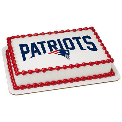 NFL New England Patriots Image Photo Cake - Image 1