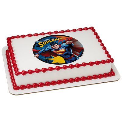 Superman Up, Up And Away Image Photo Cake - Image 1