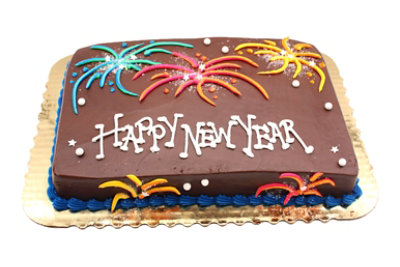 New Year's Fireworks Sheet Cake - Image 1