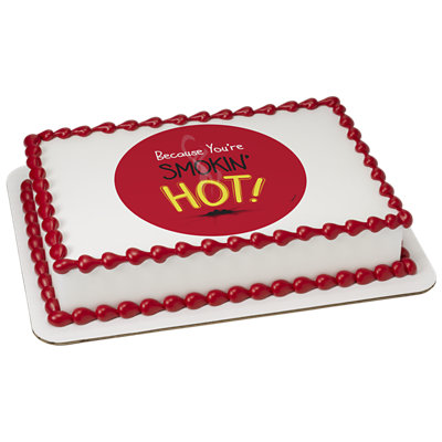 Because You're Smokin' Hot! Image Photo Cake - Image 1