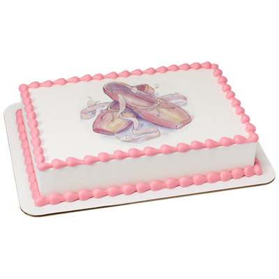 Ballerina Slippers Image Photo Cake - Image 1