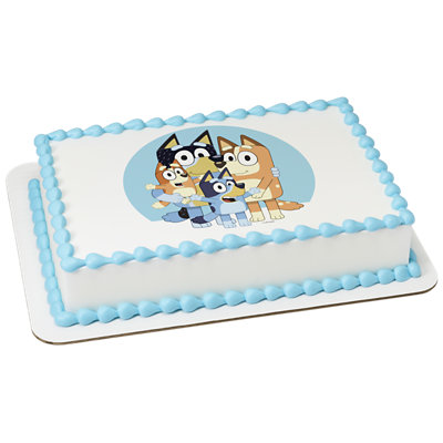 Bluey Family Image Photo Cake - Image 1