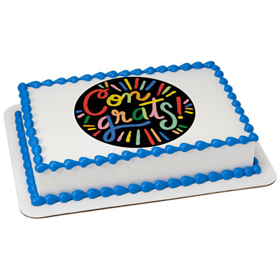 Congrats Image Photo Cake - Image 1