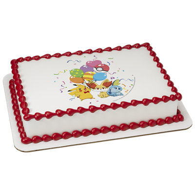 Pokémon Happy Party Image Photo Cake - Image 1