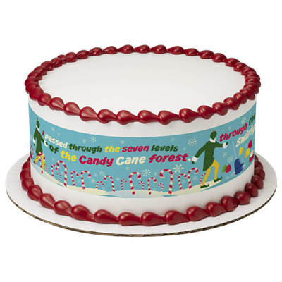 Elf Candy Canes & Gum Drops Cake - Image 1