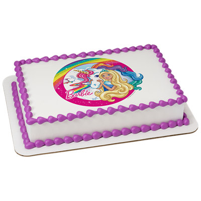 Barbie™ Dreamtopia Imagine Image Photo Cake - Image 1