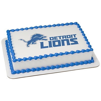 NFL Detroit Lions Image Photo Cake - Image 1