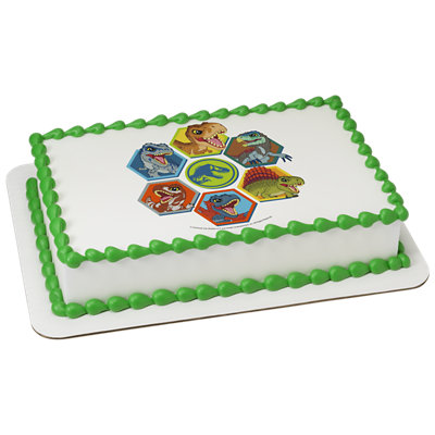 Jurassic World Explorers Image Photo Cake - Image 1