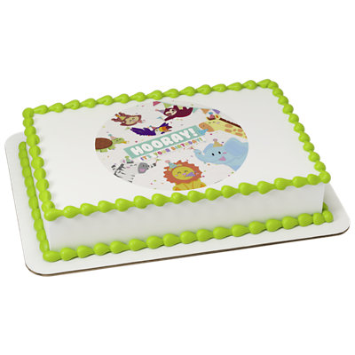 Hooray! It's Your Birthday Image Photo Cake - Image 1
