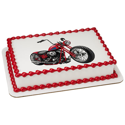 Motorcycle Image Photo Cake - Image 1