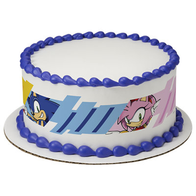 Sonic The Hedgehog™ Always Running Strip Photo Cake - Image 1
