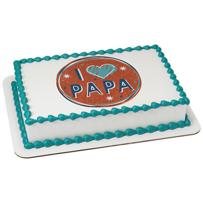 I Heart Papa Cake - Image 1