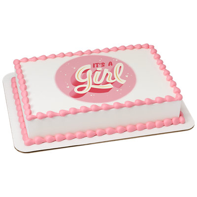 It's A Girl Image Photo Cake - Image 1