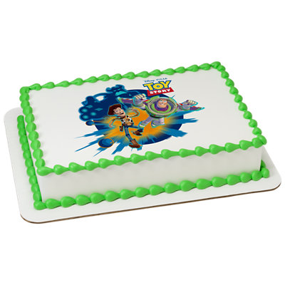 Disney and Pixar's Toy Story Toys In Action Image Photo Cake - Image 1