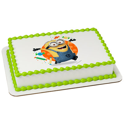 Despicable Me 3 Let's Party Image Photo Cake - Image 1