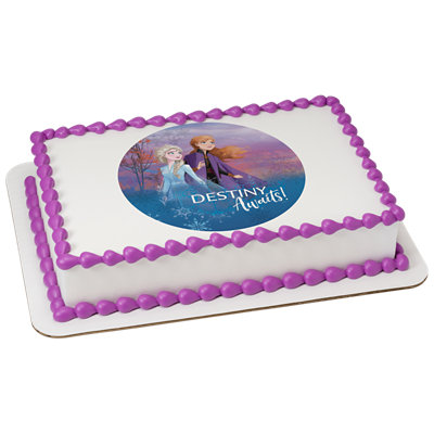 Disney Frozen II Destiny Awaits Image Photo Cake - Image 1