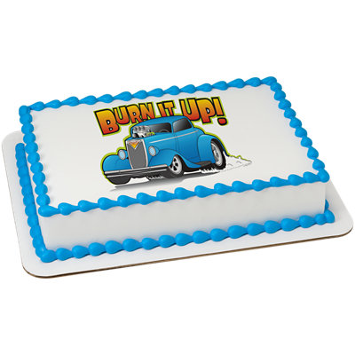 Hot Rod Car Image Photo Cake - Image 1