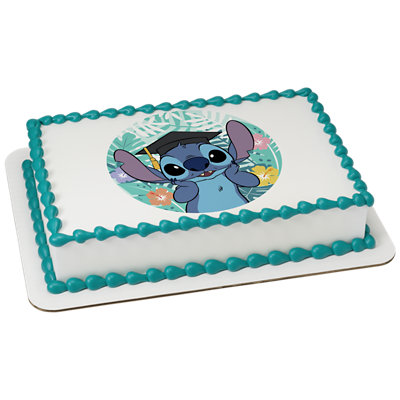 Disney's Stitch Graduation Cake - Image 1