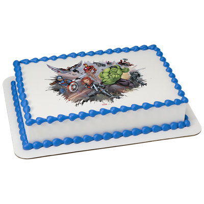 MARVEL Avengers I Am An Avenger Image Photo Cake - Image 1