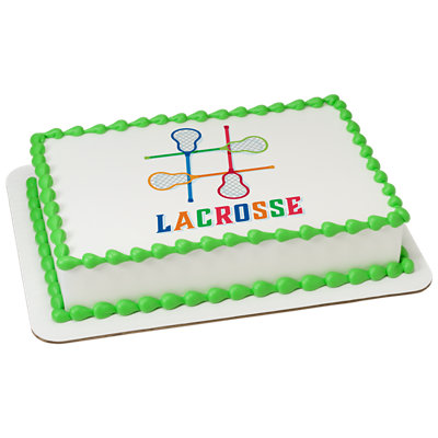 #LACROSSE Image Photo Cake - Image 1