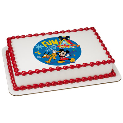 Disney Mickey Mouse Funhouse Fun Starts Here! Image Photo Cake - Image 1